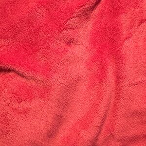 POTTERY BARN KIDS DARK PINK CHAMOIS Fitted Sheet & Pillow Case - twin